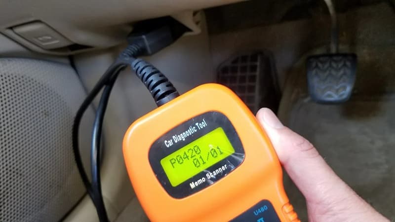 Код P0420 на сканере OBD-II